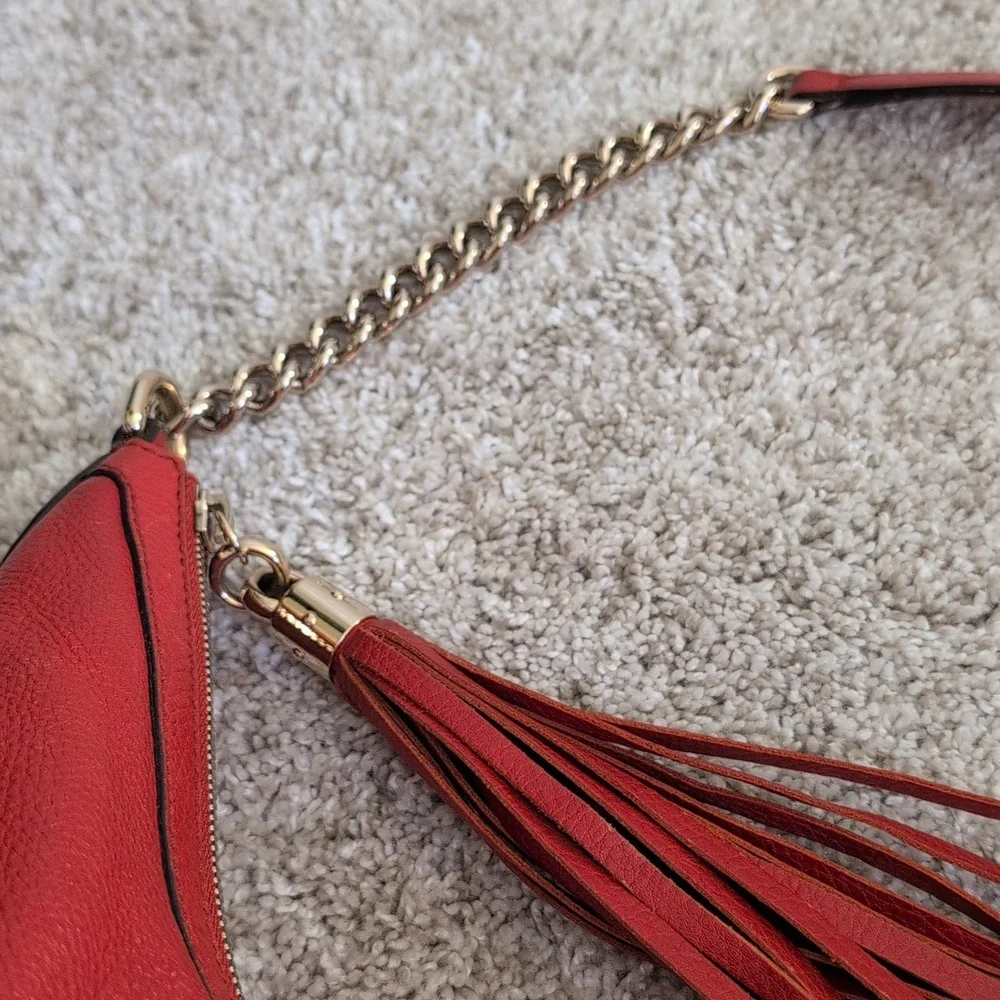 Gucci Soho Red Chain Hobo